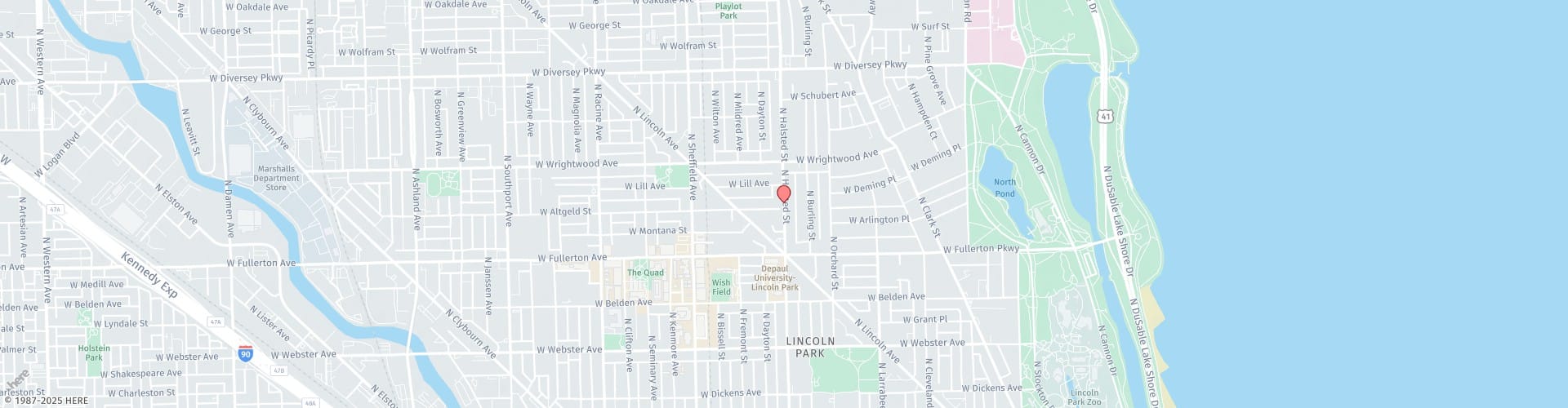 Location Map: 2503 N Halsted St Chicago, IL 60614